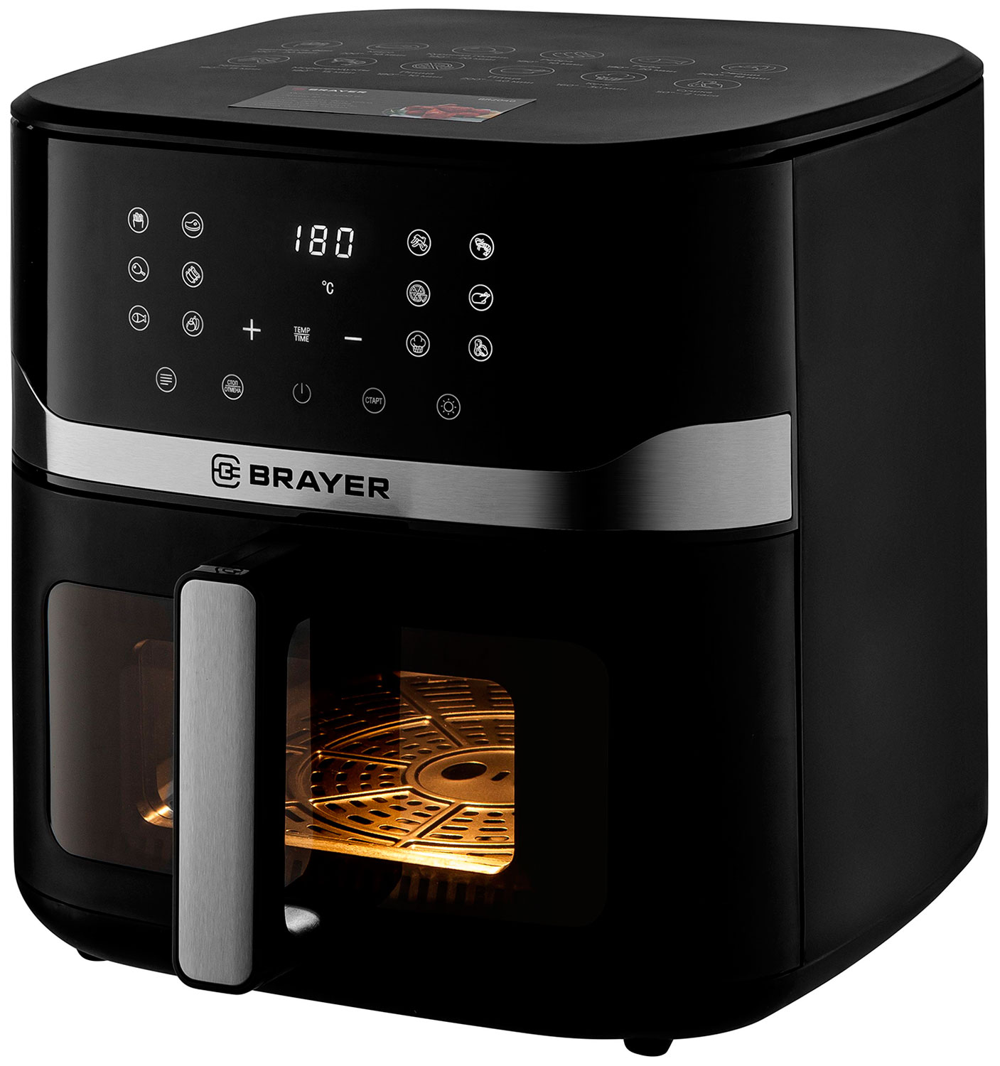 Изображение товара Аэрогриль Brayer BR2040 с 12 программами 10 л сенсорное управление