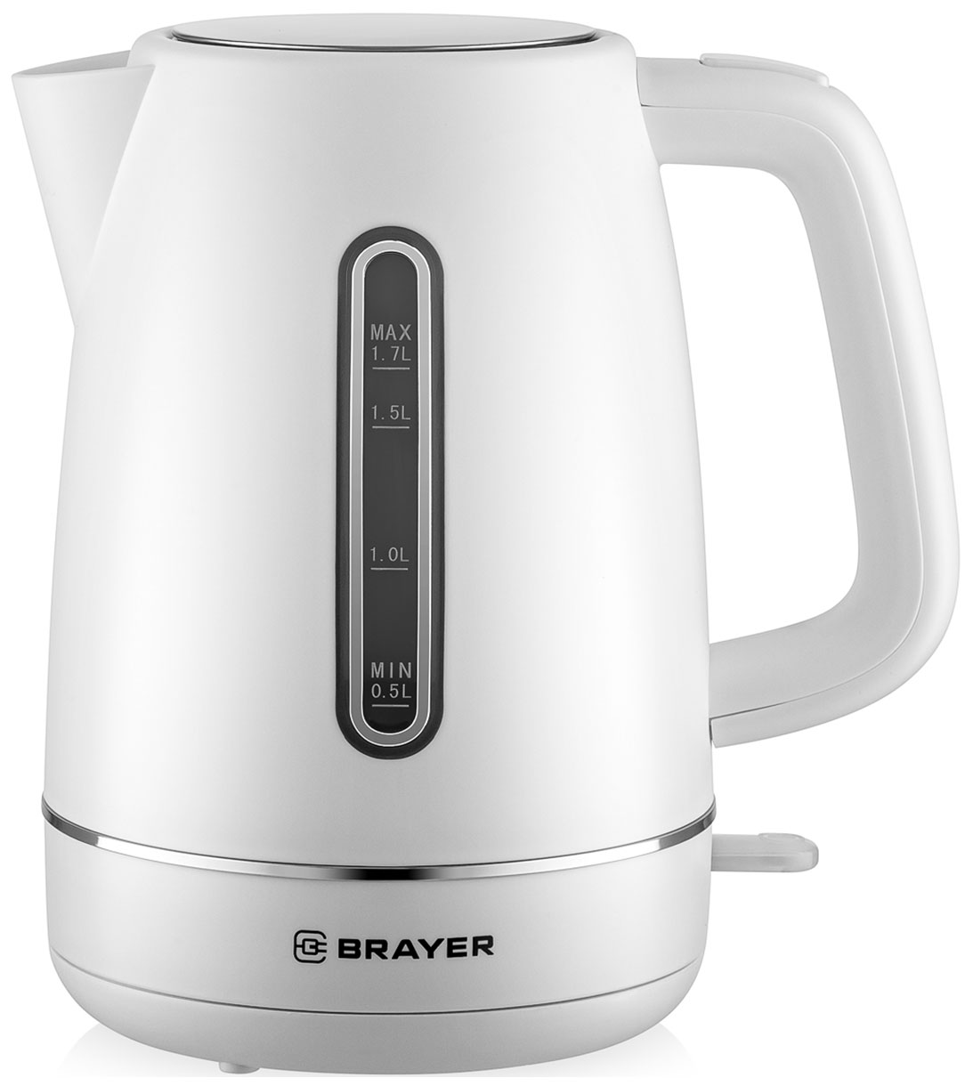 Изображение товара Электрический чайник Brayer 6103BR-WH 1.7 л 2.2 кВт белый современный дизайн