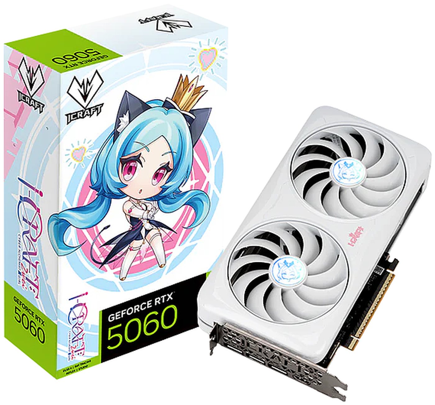 Изображение товара Видеокарта Maxsun GeForce RTX 5060 iCraft OC 8GB AIGA X2 (MS-RTX5060 iCraft OC8G AIGAX2)