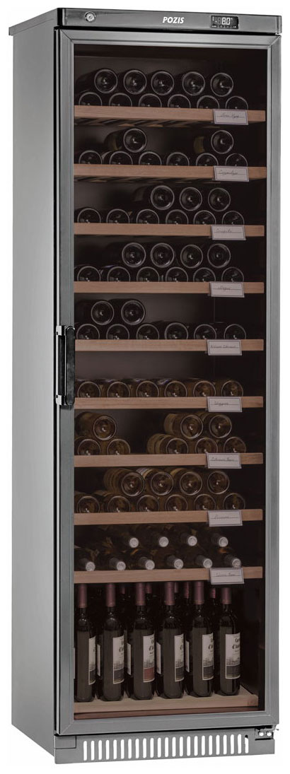 Изображение товара Винный шкаф Pozis ШВ-120 серебристый для хранения вин