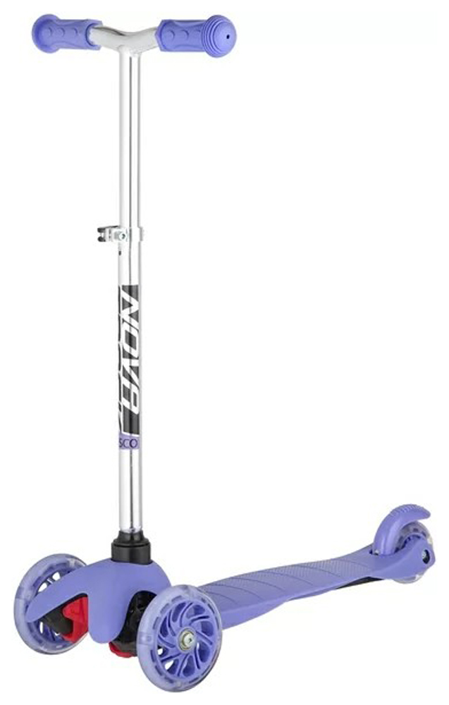 

Самокат Novatrack Disco-kids Basic для детей, регулируемый по высоте, фиолетовый