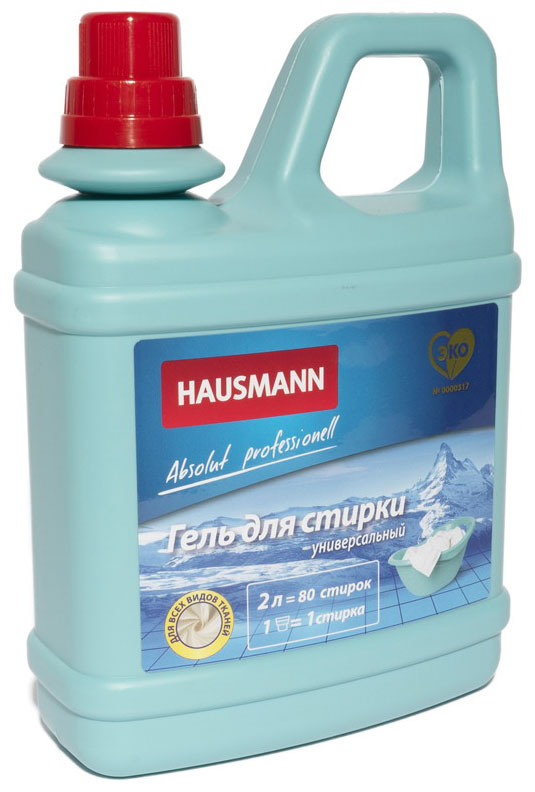 Гель для стирки универсальный Hausmann HM-CH-02 001 гель для пола с антибактериальным эффектом hausmann 1 л hm ch 01 004
