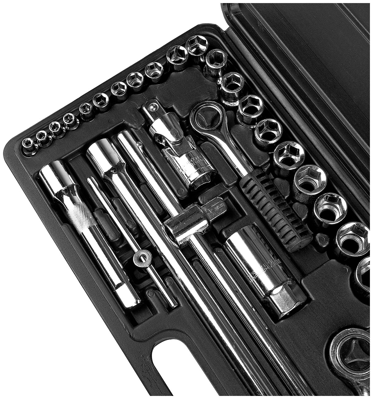 

Набор инструментов для автомобилей Autovirazh AV-212052 52 предмета, 1/2" 1/4" DR, CrV