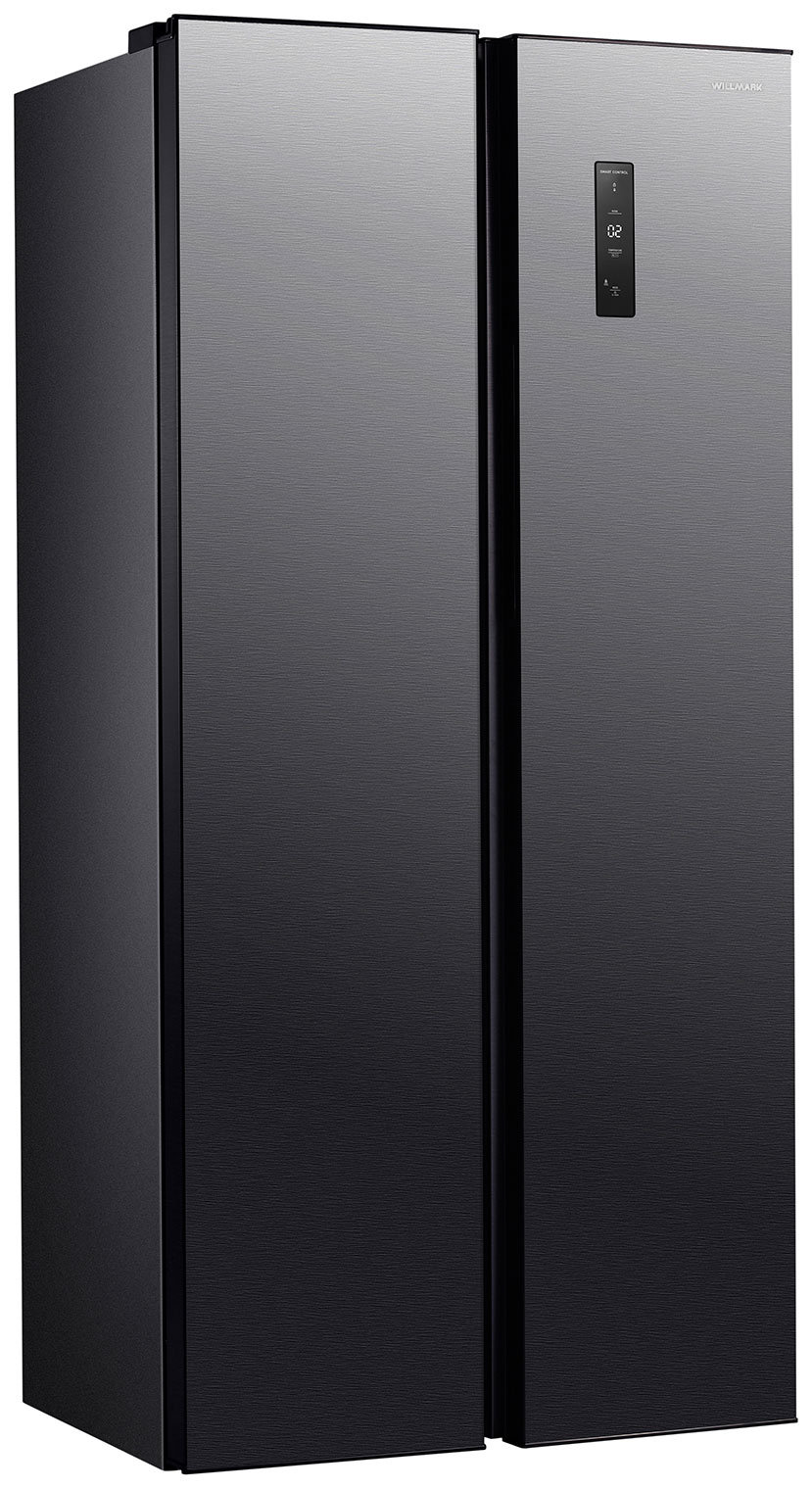 

Холодильник Side-by-Side Willmark SBS-647NFID, Серый металлик