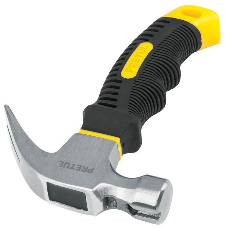 Изображение товара Молоток с гвоздодером Pretul ручка 12 см 0,28 кг MO-10E 22291