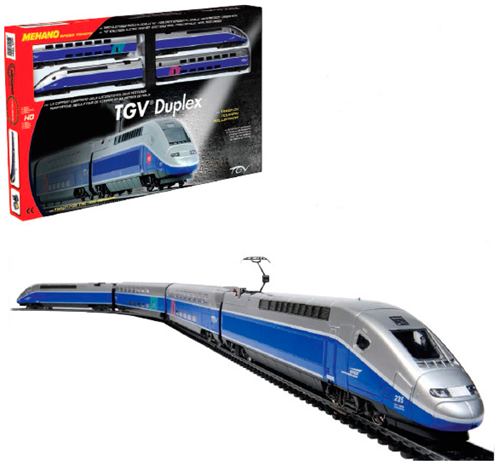 Железная дорога Mehano TGV DUPLEX железные дороги mehano набор рельс 2