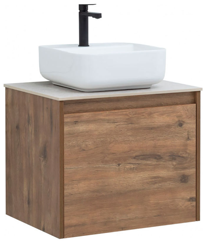 Изображение товара Тумба под раковину Aquanet Nova Lite 60 дуб рустикальный 1 ящик Россия