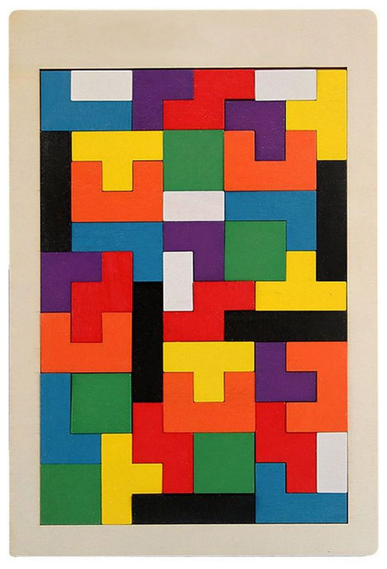 

Игрушка деревянная развивающая Lats Головоломка, Разноцветный