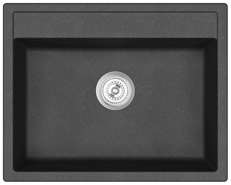 Изображение товара Кухонная мойка Emar EMQ-1640.Q Оникс кварцевая врезная 1 чаша Россия