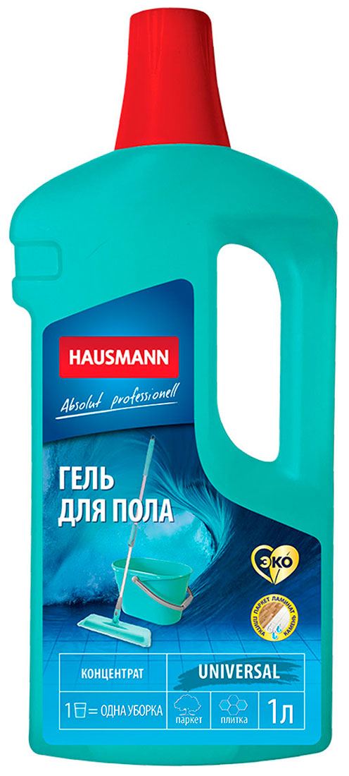 Гель для пола универсальный Hausmann 1 л (HM-CH-01 003) гель для мытья пола с антибактериальным эффектом hausmann hm ch 01 002