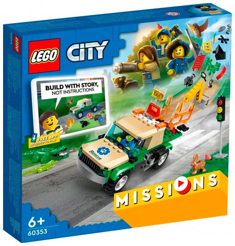 Изображение товара Конструктор Lego City Миссии по спасению диких животных 60353