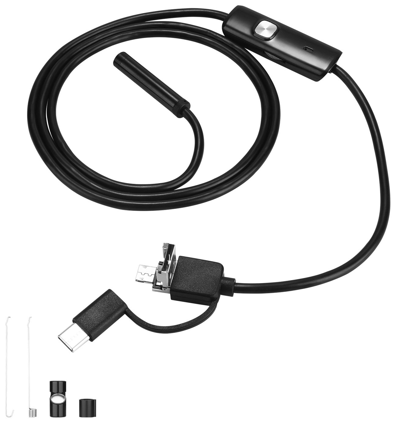 Эндоскоп 1м (Micro USB, USB, Type-C) Deko WEC-1 065-0153 адаптер конвертер can bus с usb кабелем и поддержкой xp win7 win8 win10