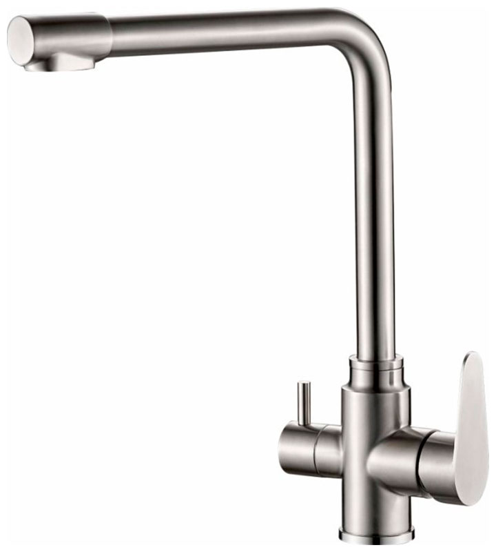 

Смеситель для кухни Haiba HB803/сталь HB70803, Стальной