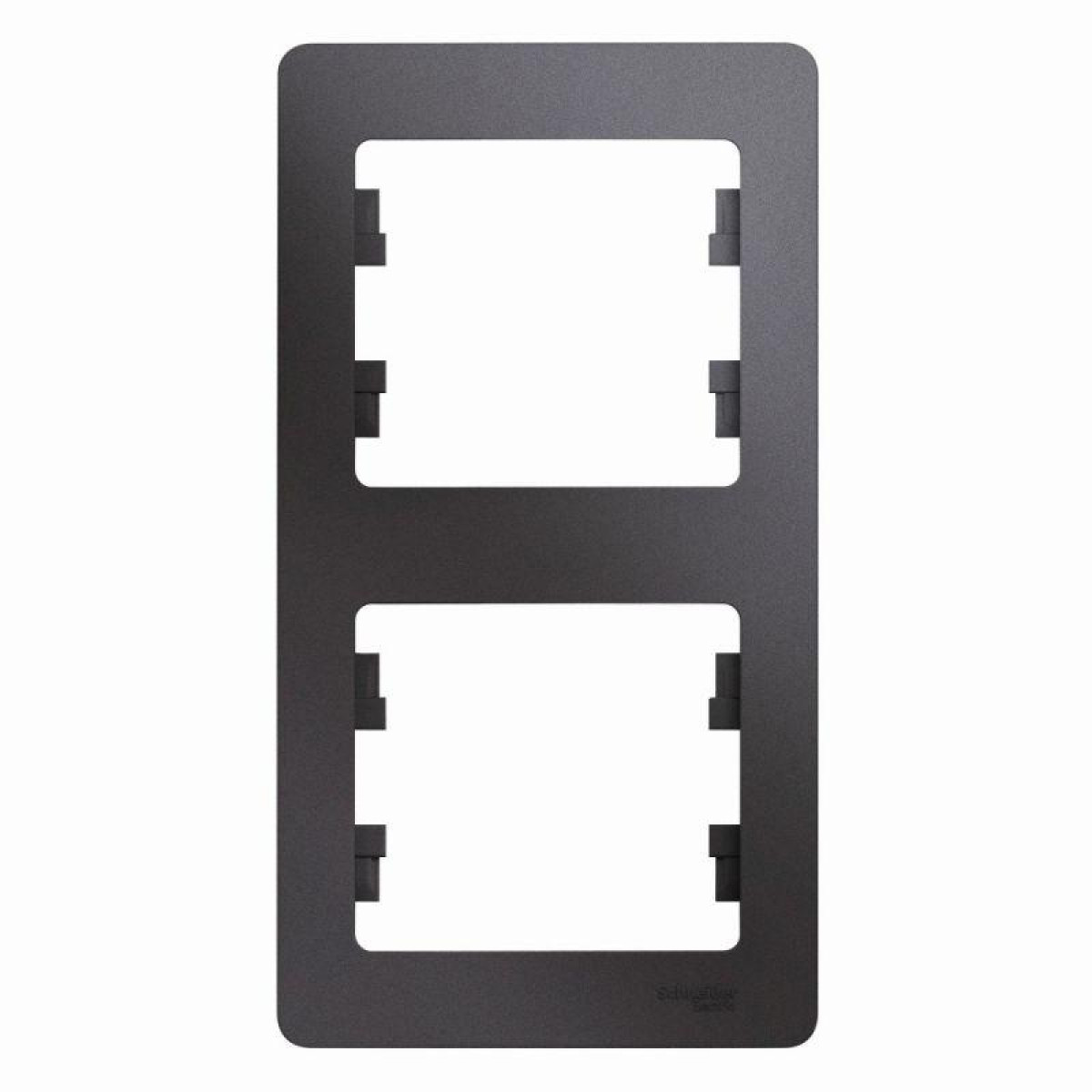 Изображение товара Рамка для электрических устройств Systeme Electric Glossa вертикал. графит