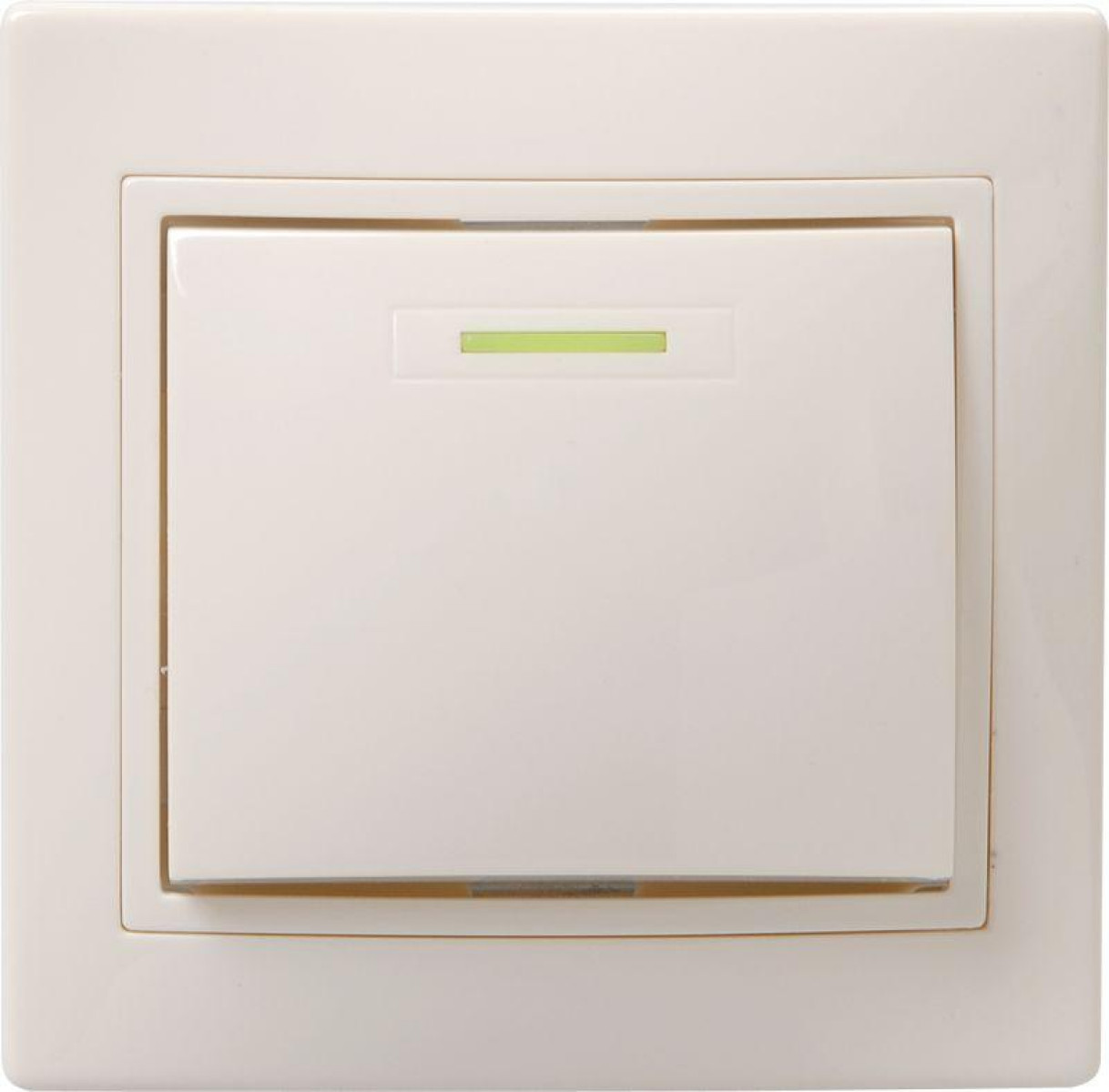 Изображение товара Выключатель 1-кл. СП Кварта 10А IP20 ВС10-1-1-ККм с индикацией крем