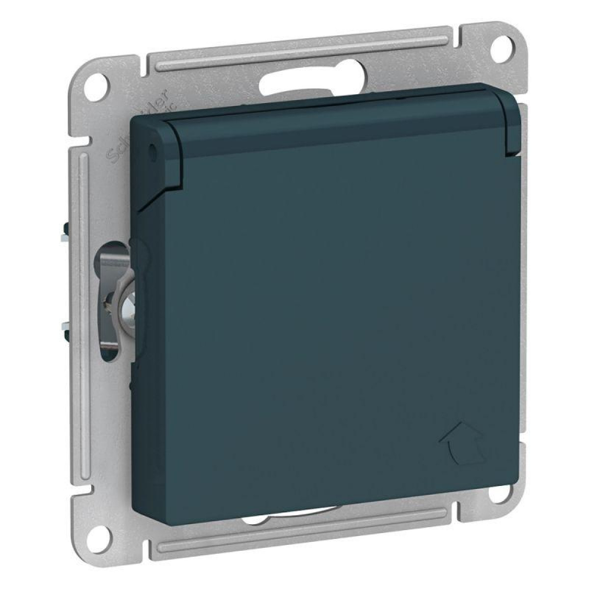 Изображение товара Розетка Systeme Electric AtlasDesign 16А IP20 с заземлительной защитой и крышкой