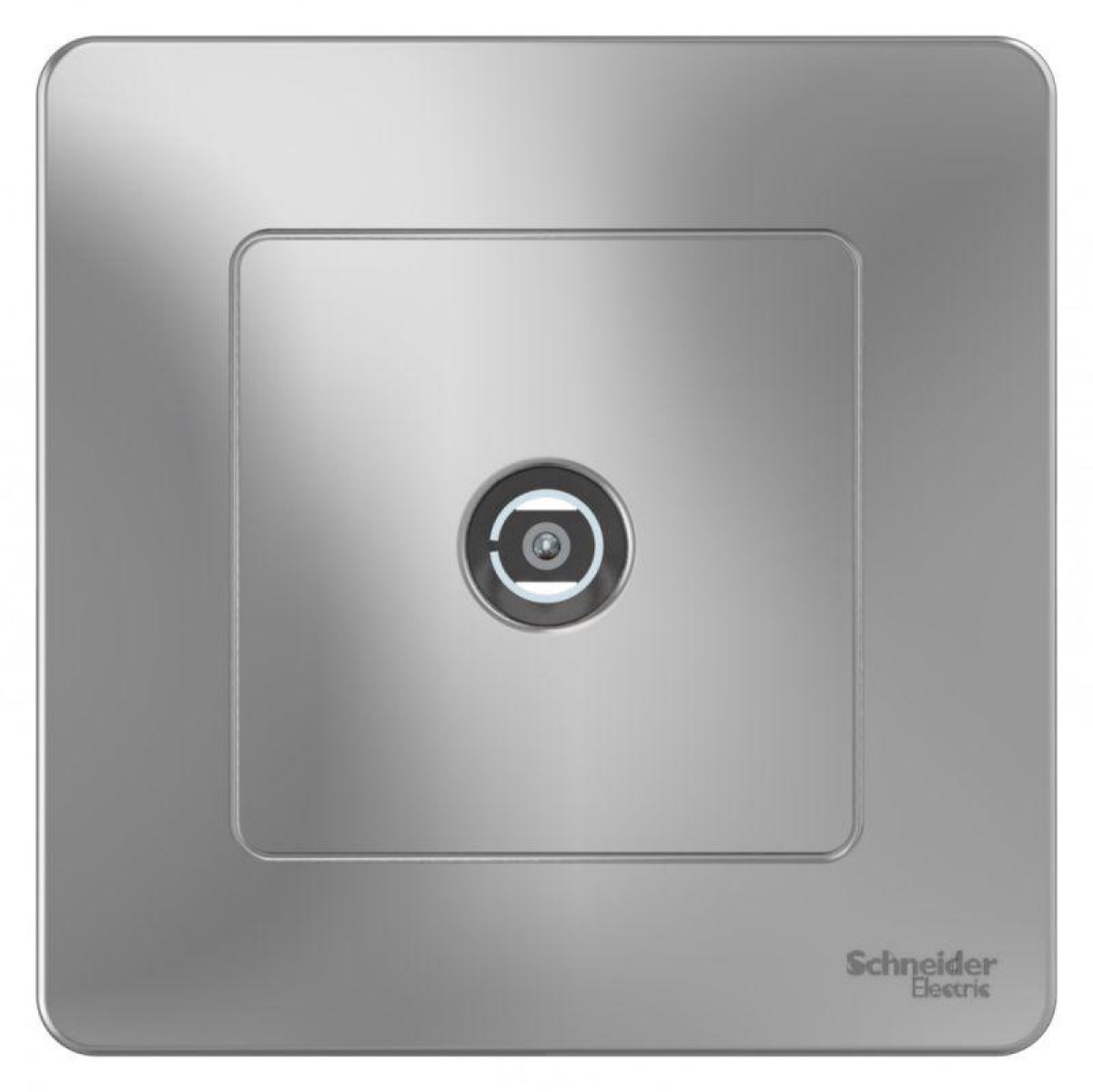 Изображение товара Розетка телевизионная TV 1-м СП Blanca алюминиевая скрытая установка