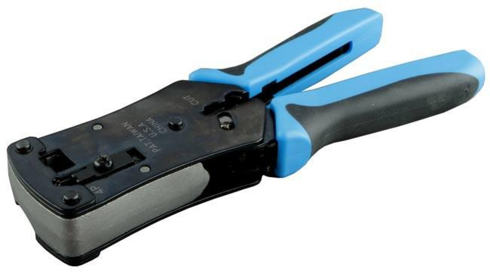 Изображение товара Профессиональный инструмент для обжима Hyperline HT-N468B для RJ45 RJ12 RJ11