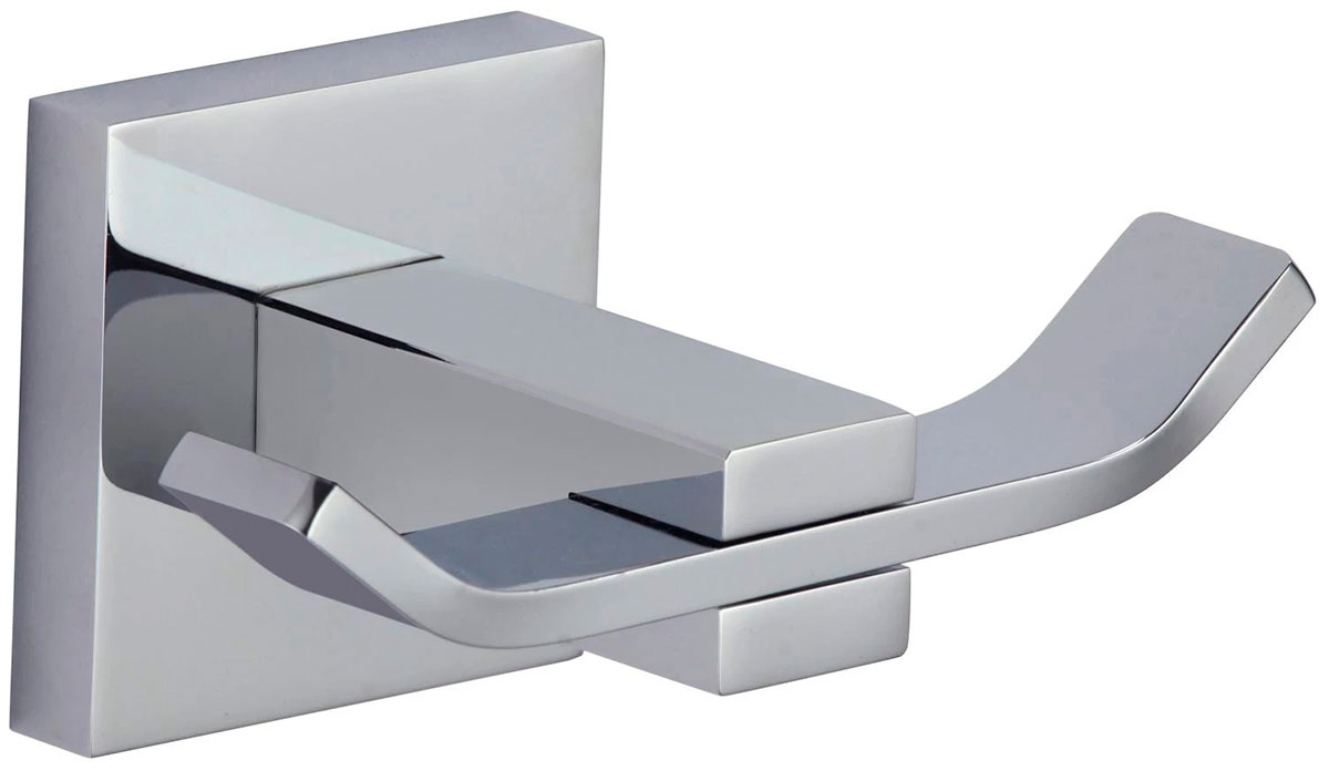 Изображение товара Двойной крючок Savol 65а S-06554A из латуни с хромовым покрытием