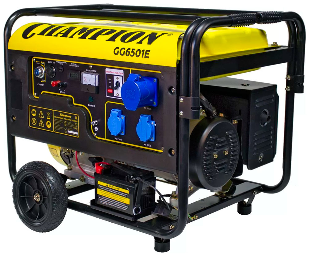 Изображение товара Электрический генератор и электростанция Champion GG 6501 E ATS