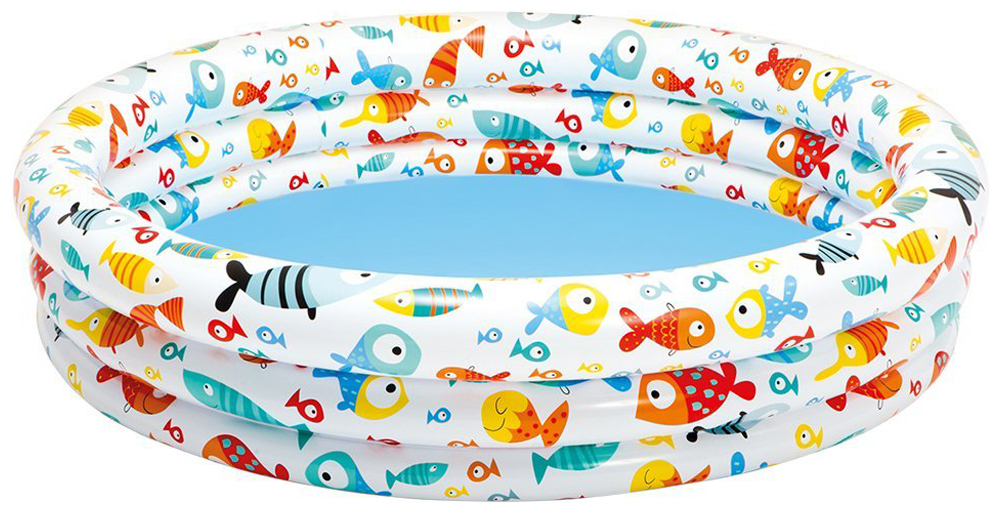 Изображение товара Детский надувной бассейн Intex 132х28см "Рыбки" 204л от 2 лет 59431