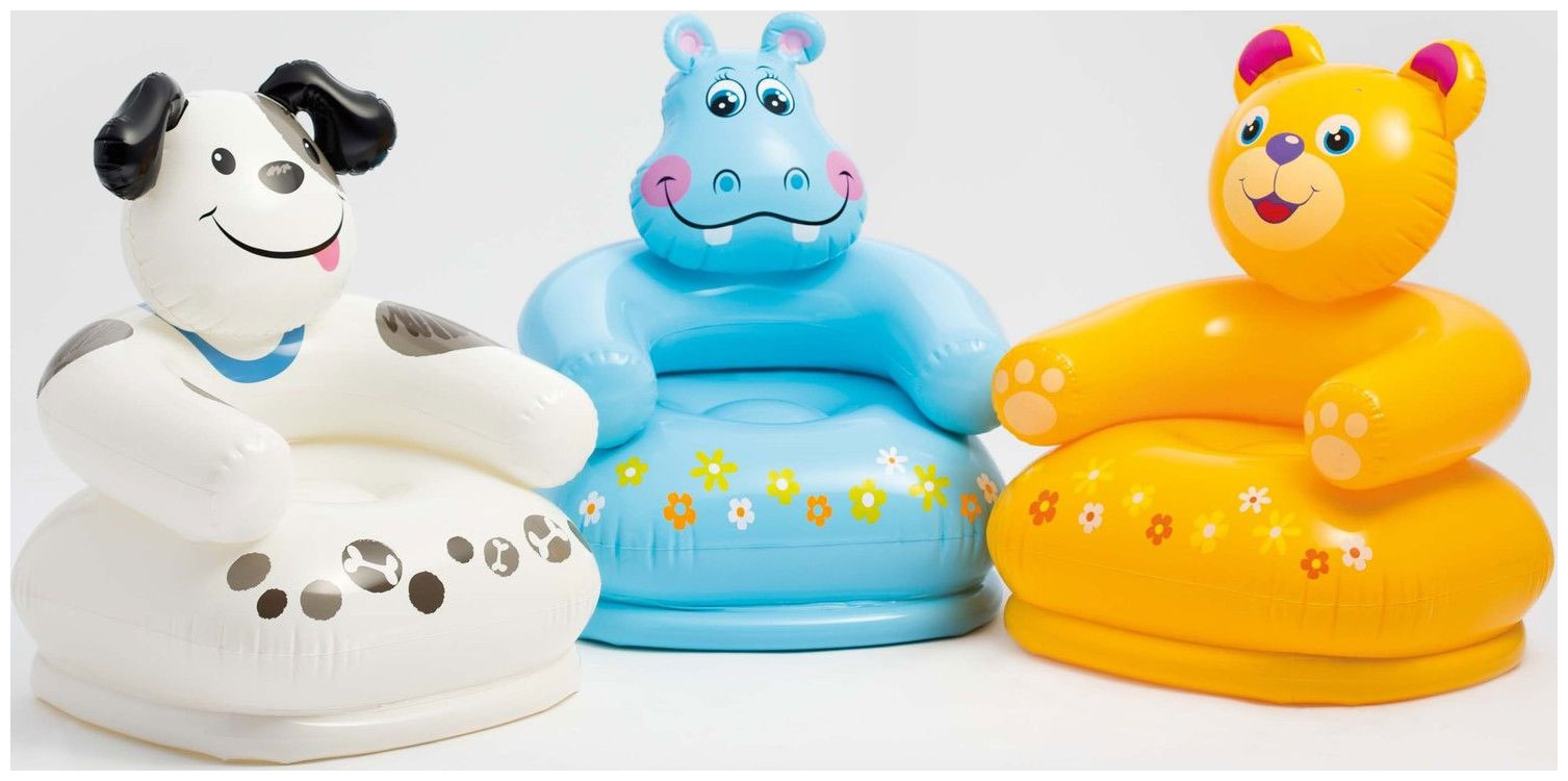 Изображение товара Кресло детское надувное Intex Веселые животные 68556