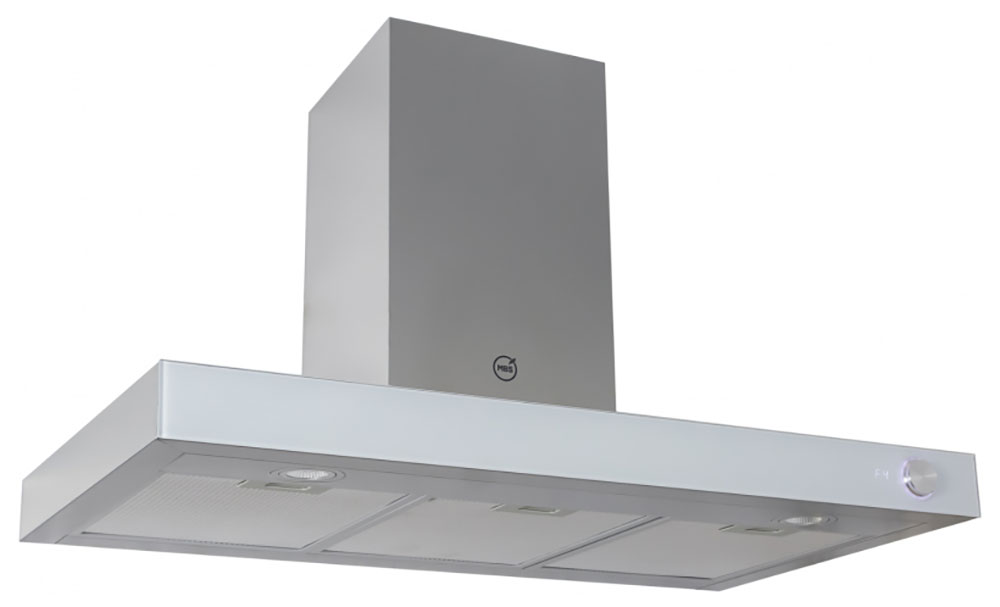 Изображение товара Вытяжка MBS MARANTA 190 WHITE GLASS 1030 м3/ч белая настенная с LED освещением
