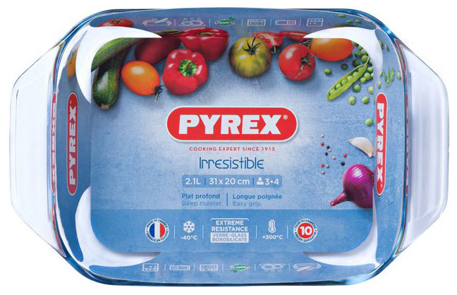 Форма для выпечки Pyrex Irresistible 31х20см прямоугольная форма для выпечки pyrex bake