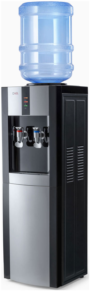 Изображение товара Кулер для воды AEL LK-AEL-47c черный серебристый напольный с шкафчиком