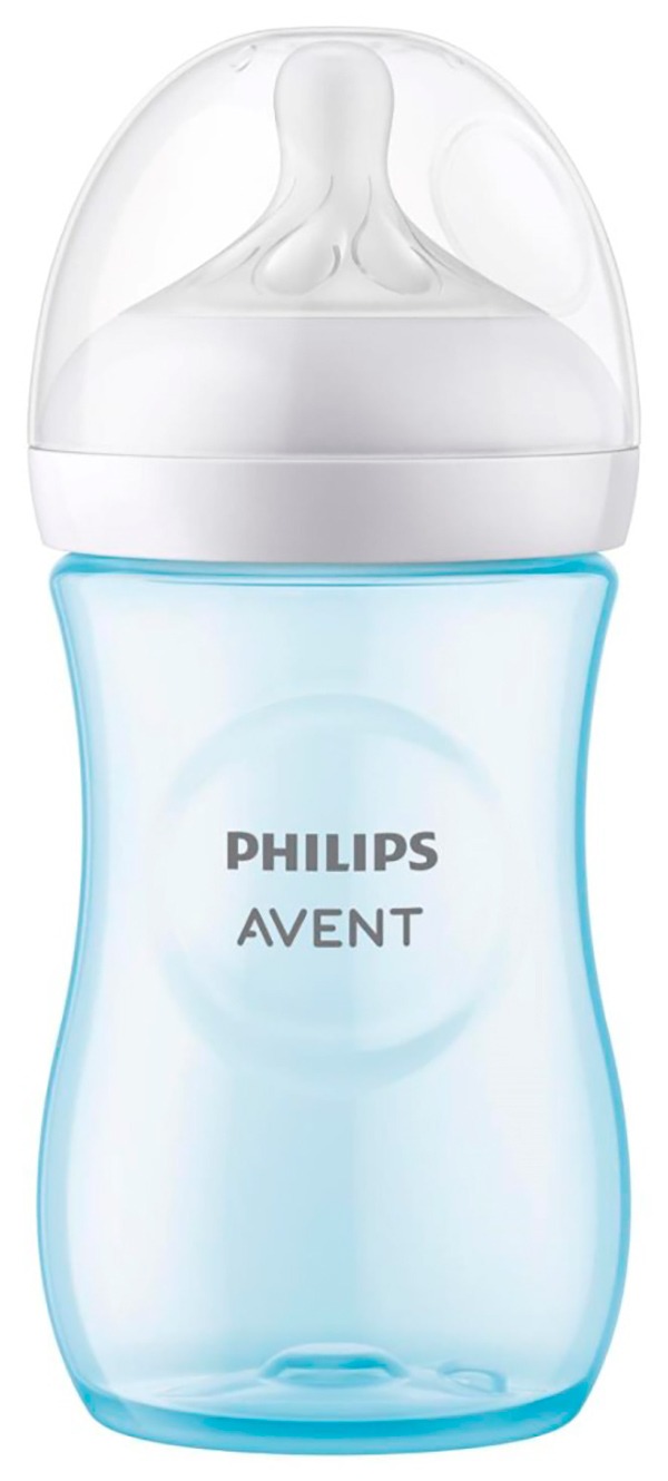 Изображение товара Бутылочка для кормления Philips Avent Natural Response, SCY903/21, 260 мл, 1 мес+, голубая