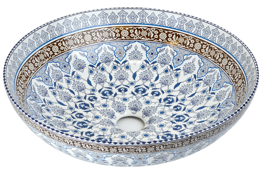 

Раковина Bronze de Luxe Марракеш, синий (1008)