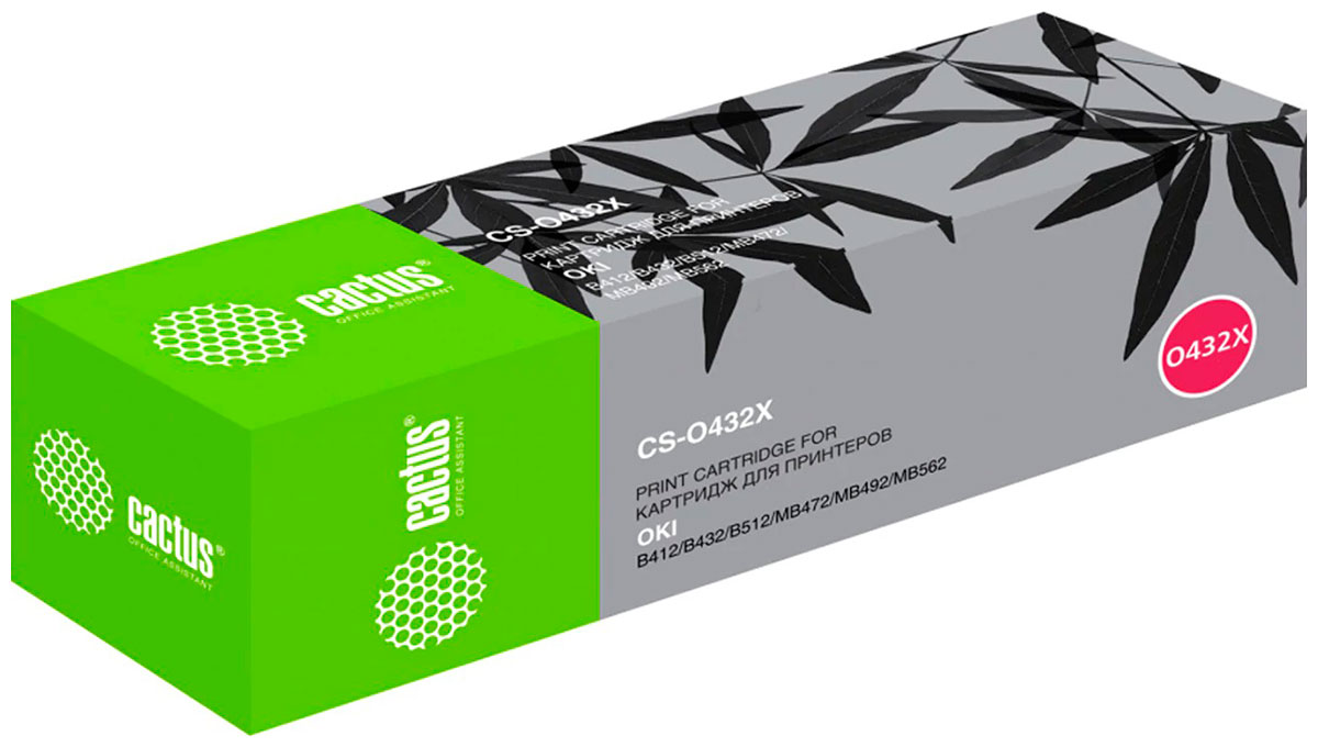 

Картридж лазерный Cactus CS-O432X для Oki B432/MB492, ресурс 7000 страниц, Черный