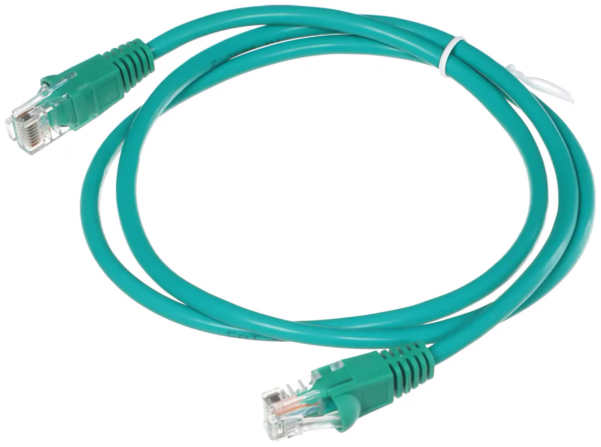 Изображение товара Патч-корд Buro UTP-5E-1M-GR 1 метр кабель cat5e зеленый RJ-45