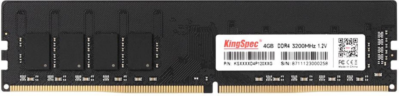 Изображение товара Оперативная память Kingspec DDR4 4GB 3200MHz
