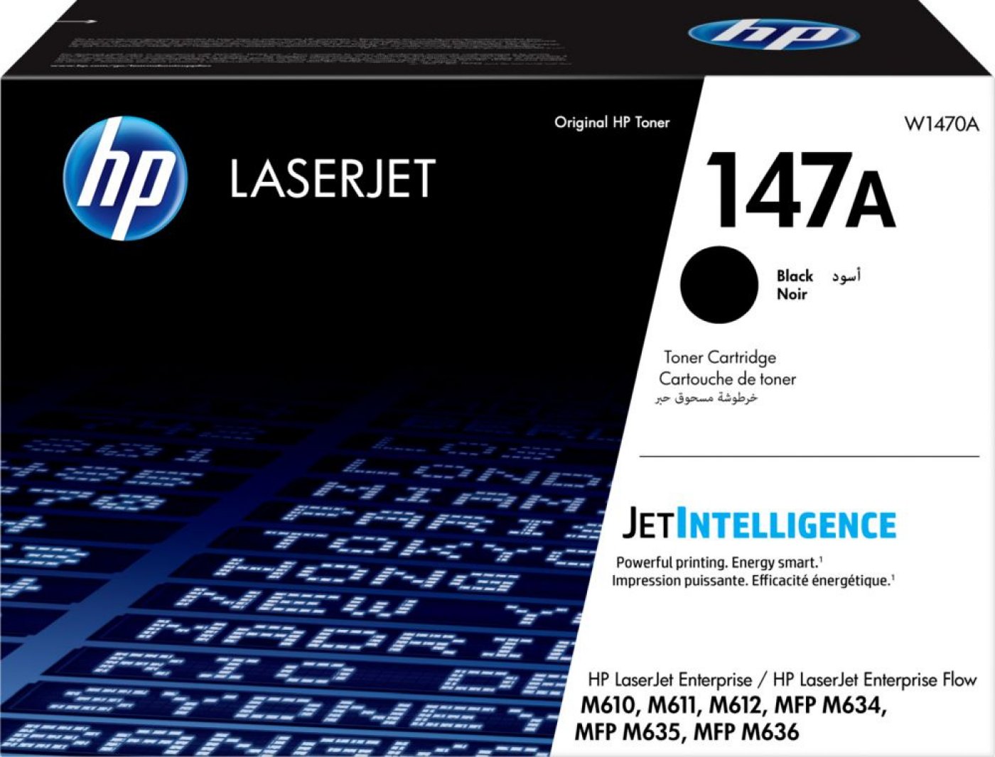 Изображение товара Лазерный картридж HP 147A W1470A черный 10500 страниц для LaserJet M610dn