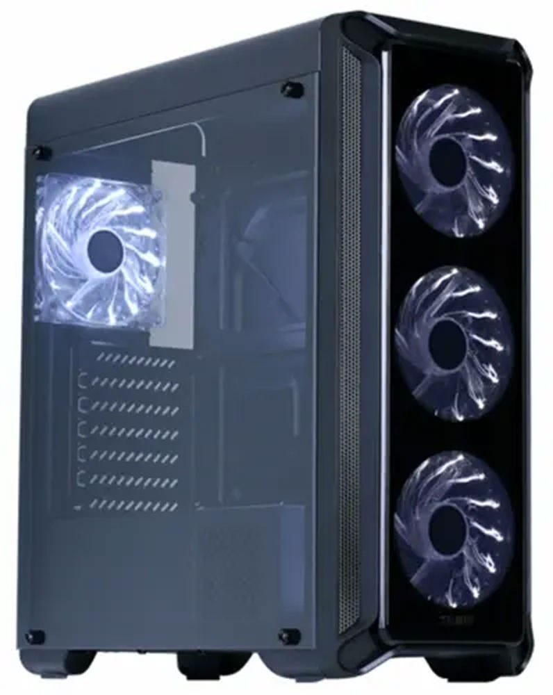 Изображение товара Компьютерный корпус Zalman i3 edge черный с дымовым стеклом и подсветкой