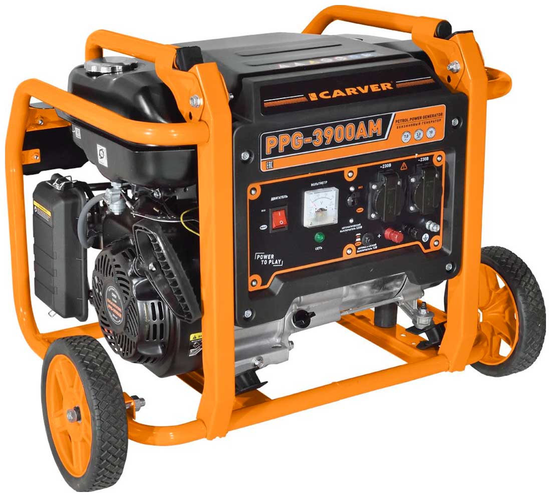 Изображение товара Генератор Carver PPG- 3900АM, 2.8кВт