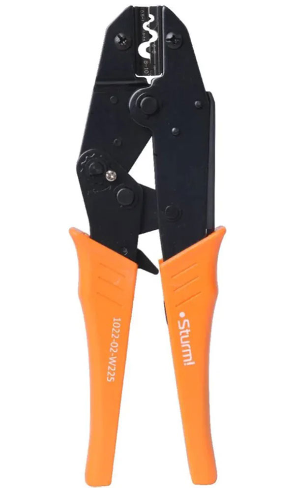 

Пресс-клещи для втулочных наконечников и гильз Sturm! 1022-02-W225, 0.5-10 мм2