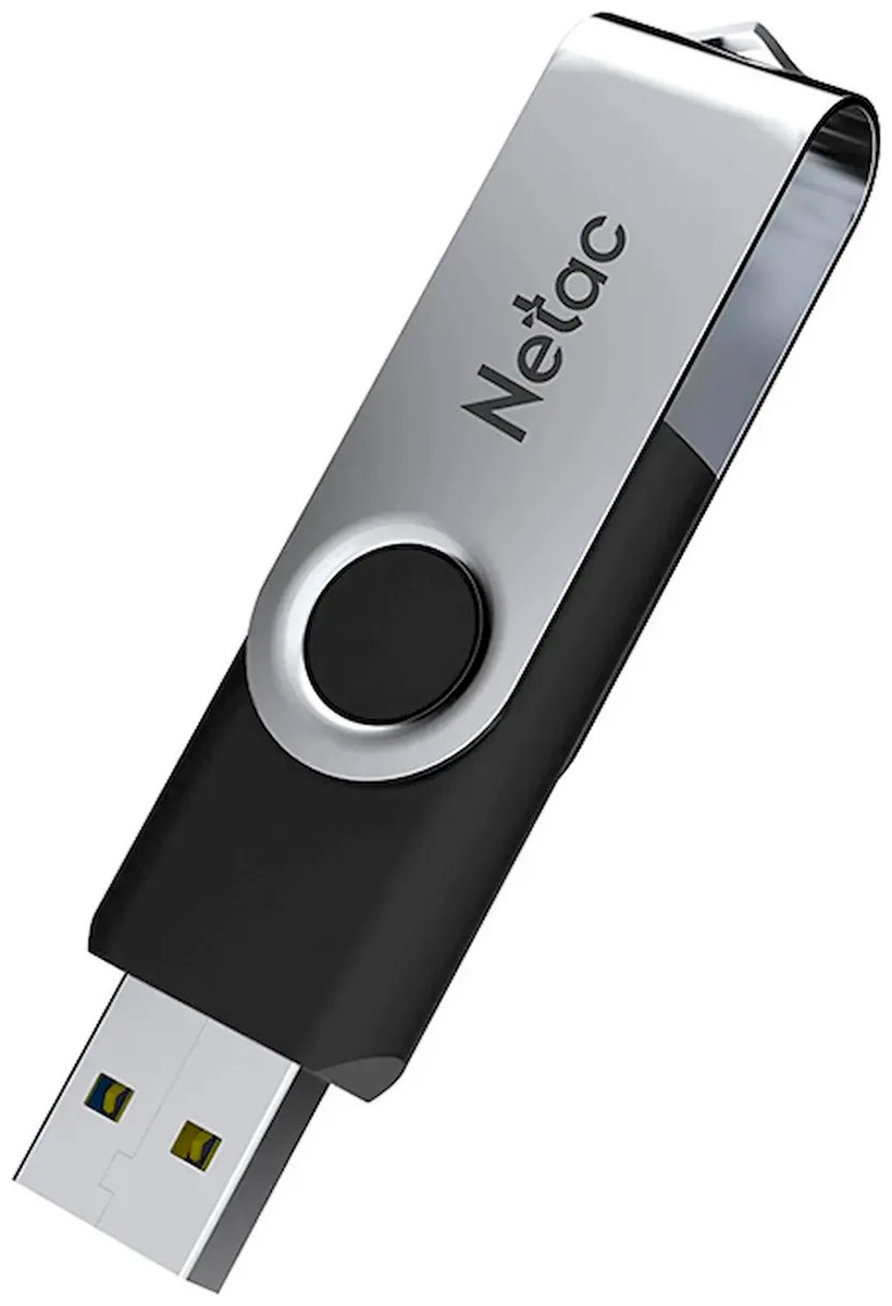 

Флеш-накопитель Netac U505 USB 2.0 16Gb (NT03U505N-016G-20BK), Черный/серебристый