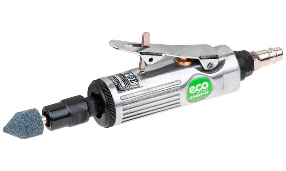 Машина шлифовальная пневматическая Eco ADG25-01, с набором шарошек