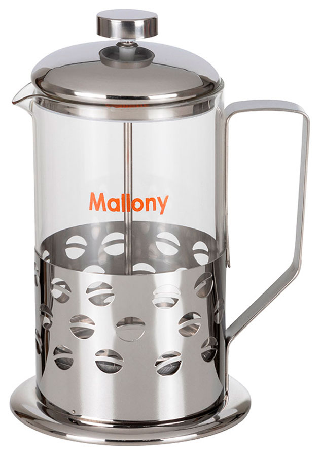 Изображение товара Френч-пресс Mallony Caffe B535-800ML для кофе и чая из нержавеющей стали и стекла