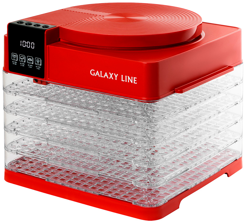 Сушилка для овощей и фруктов Galaxy LINE GL 2630, красный