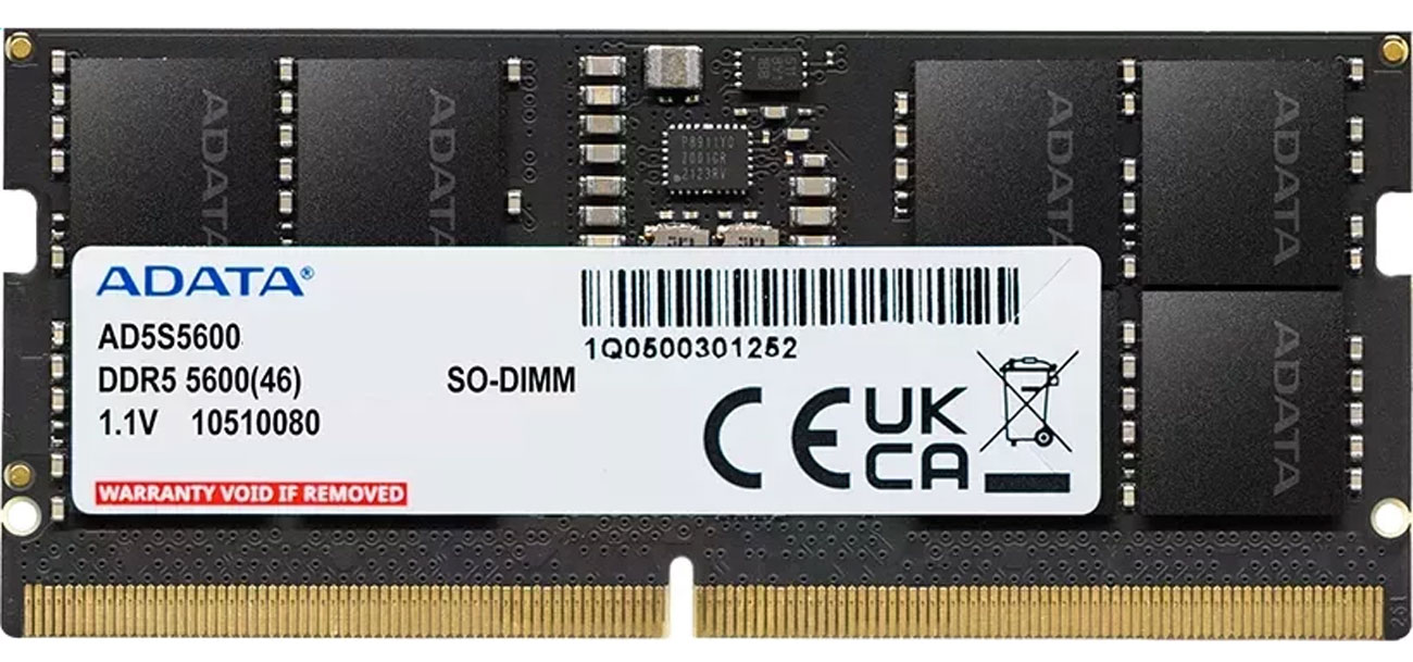 Изображение товара Оперативная память Adata SO-DIMM DDR5 32GB 5600MHz (AD5S560032G-S)