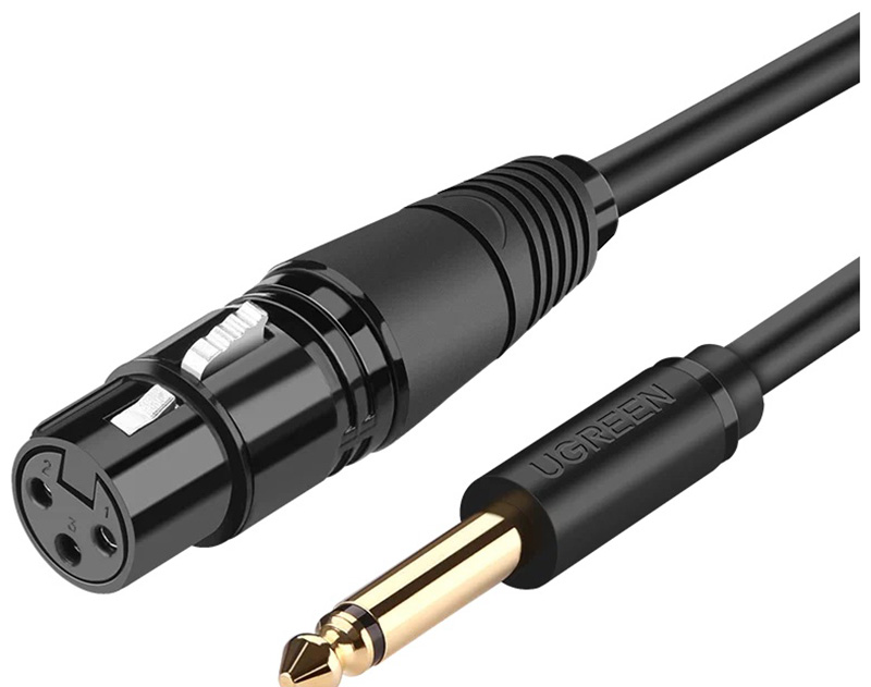 Изображение товара Кабель Ugreen AV131 6.35 Male To XLR Female 2 м профессиональный аудио кабель