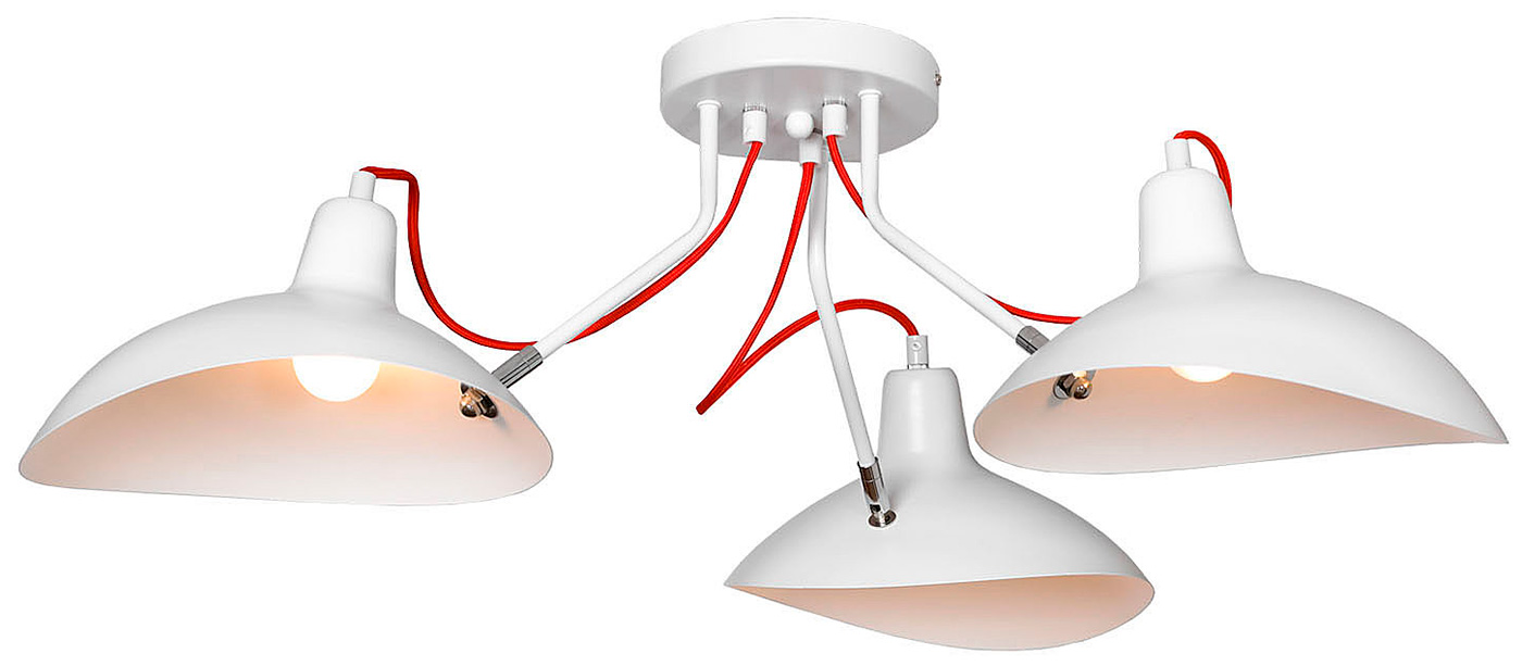 Изображение товара Люстра потолочная Lussole Loft Navajo GRLSP-8126 для кухни белая светодиодная IP20