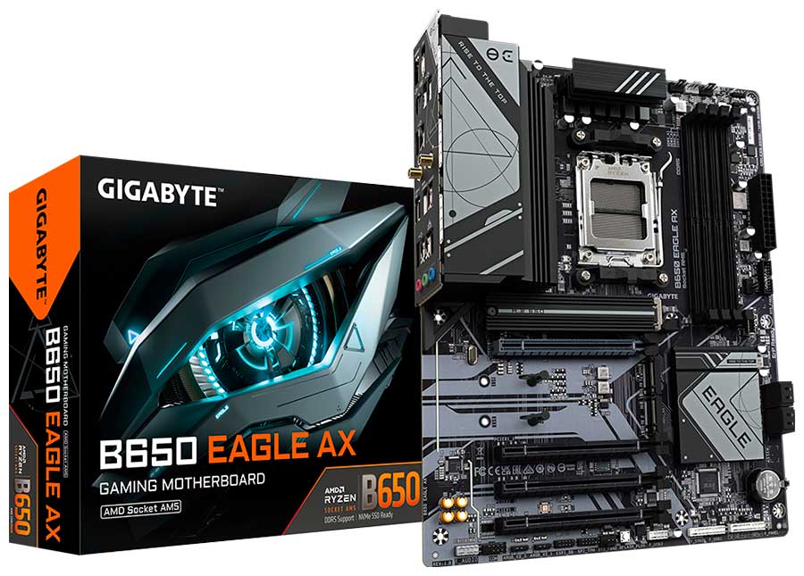 

Материнская плата Gigabyte B650 EAGLE (AM5 ATX), Черный