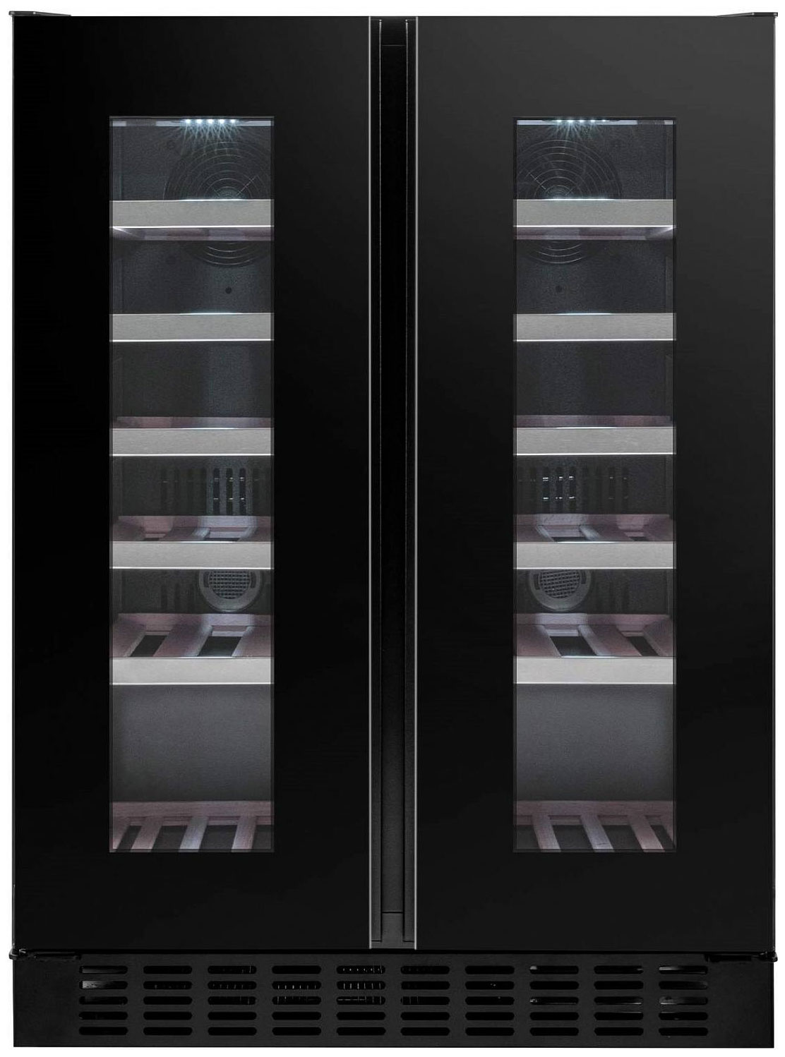 Изображение товара Винный шкаф ELON ST2DX60DRB с двойной зоной, управлением сенсорным и Wi-Fi