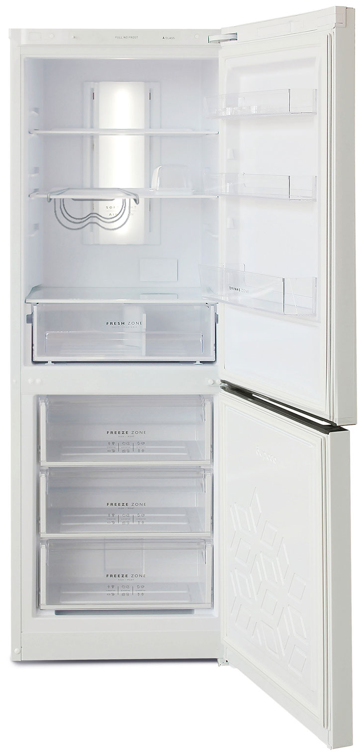 Изображение товара Двухкамерный холодильник Бирюса 920NF белый с системой No Frost и дисплеем