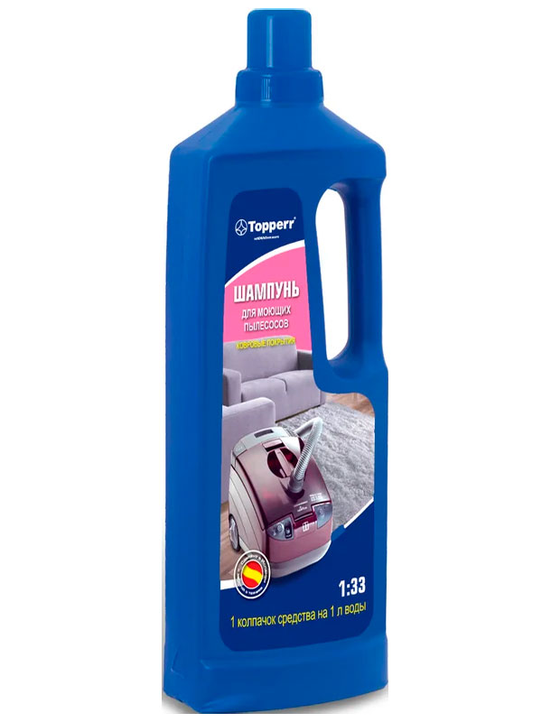 Изображение товара Шампунь для моющих пылесосов Topperr 1000 мл (3016) ковровые покрытия