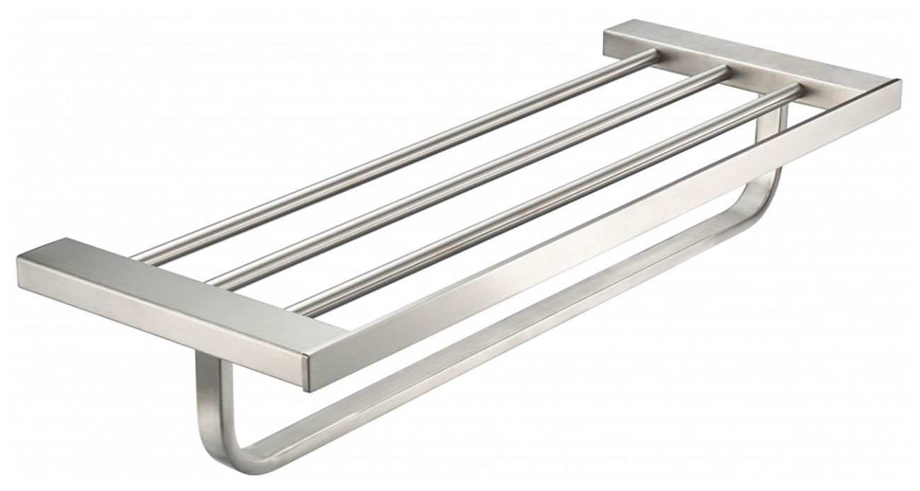 Изображение товара Полка для полотенец Milacio Ultra из нержавеющей стали настенная современная 60 см